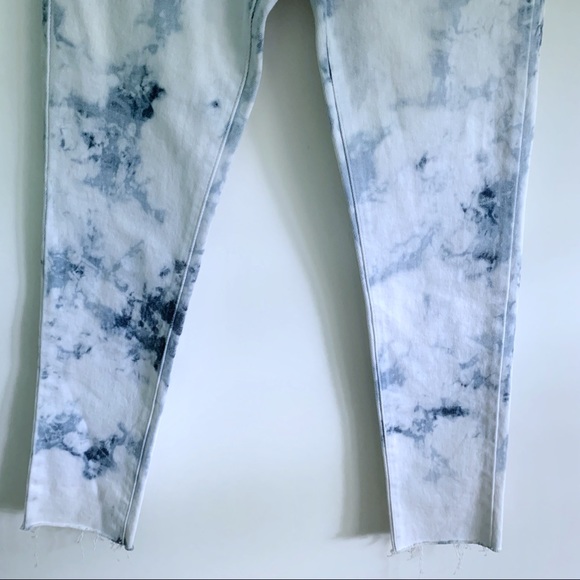 Just Black Denim Women’s Tie Dye High Waisted Slim Cropped Jeans - Picture 3 of 7